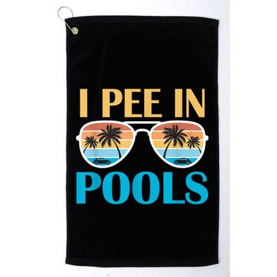 I Pee In Pools Funny Jokes Sarcastic Sayings Golf Towel