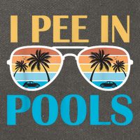 I Pee In Pools Funny Jokes Sarcastic Sayings Cotton Canvas Backpack