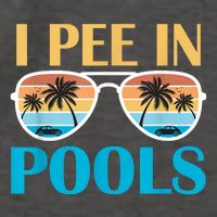 I Pee In Pools Funny Jokes Sarcastic Sayings Vector Backpack