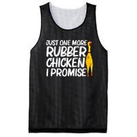 I Promise Just One More Rubber Chicken Funny Mesh Reversible Basketball Jersey Tank