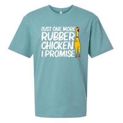 I Promise Just One More Rubber Chicken Funny Sueded Cloud Jersey T-Shirt