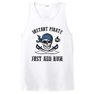 Instant Pirate Just Add Rum Funny Pirate Joke Skull Graphic PosiCharge Competitor Tank