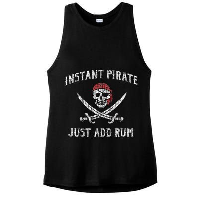Instant Pirate Just Add Rum Funny Ladies PosiCharge Tri-Blend Wicking Tank