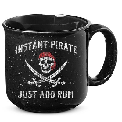 Instant Pirate Just Add Rum Funny 15oz Campfire Ceramic Mug