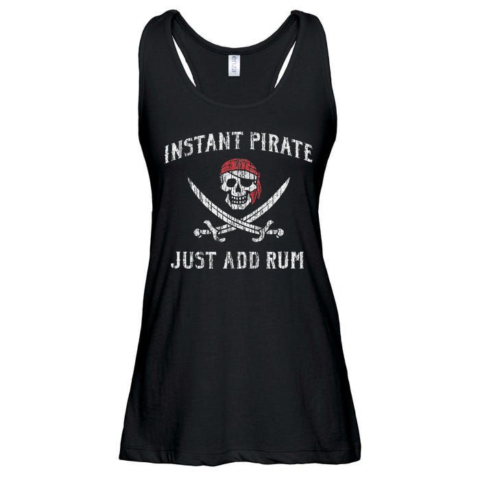 Instant Pirate Just Add Rum Funny Ladies Essential Flowy Tank