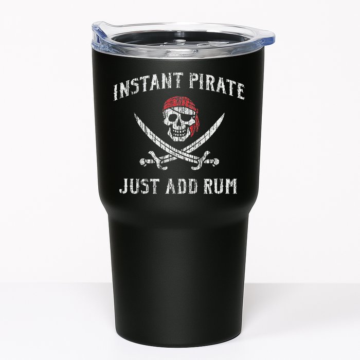 Instant Pirate Just Add Rum Funny Tumbler