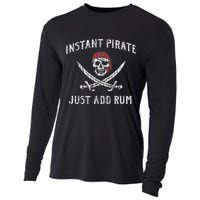 Instant Pirate Just Add Rum Funny Cooling Performance Long Sleeve Crew