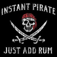 Instant Pirate Just Add Rum Funny Youth Performance Sprint T-Shirt