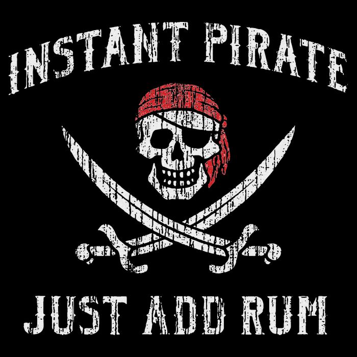 Instant Pirate Just Add Rum Funny Youth Performance Sprint T-Shirt