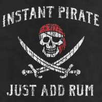 Instant Pirate Just Add Rum Funny 25L Jumbo Tote