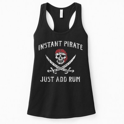 Instant Pirate Just Add Rum Funny Womens Tank Top
