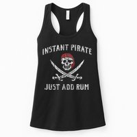Instant Pirate Just Add Rum Funny Womens Tank Top