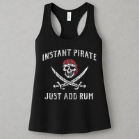 Instant Pirate Just Add Rum Funny Womens Tank Top