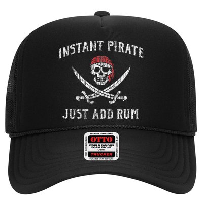 Instant Pirate Just Add Rum Funny Trucker Hat