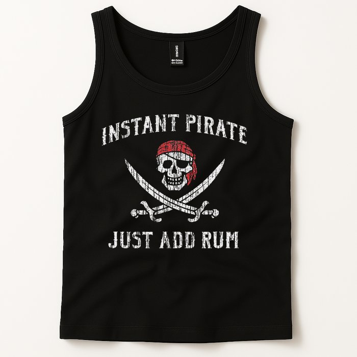 Instant Pirate Just Add Rum Funny Tank Top
