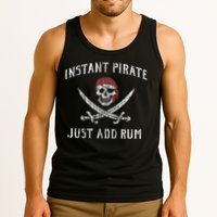 Instant Pirate Just Add Rum Funny Tank Top