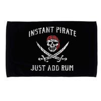Instant Pirate Just Add Rum Funny Microfiber Hand Towel