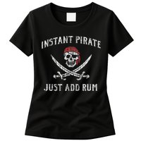 Instant Pirate Just Add Rum Funny Womens T-Shirt