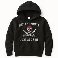 Instant Pirate Just Add Rum Funny Kids Hoodie
