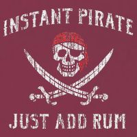 Instant Pirate Just Add Rum Funny 16oz Travel Tumbler