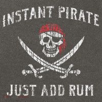 Instant Pirate Just Add Rum Funny Cotton Canvas Backpack