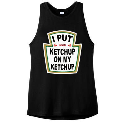 I Put K.E.T.Ch.U.P On Funny Tomato Ladies PosiCharge Tri-Blend Wicking Tank