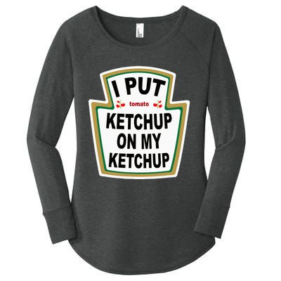 I Put K.E.T.Ch.U.P On Funny Tomato Women's Perfect Tri Tunic Long Sleeve Shirt