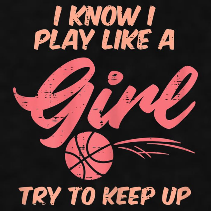 I PLay Like Basketball Cute Player Baller Ladies PosiCharge Tri-Blend Wicking Tank