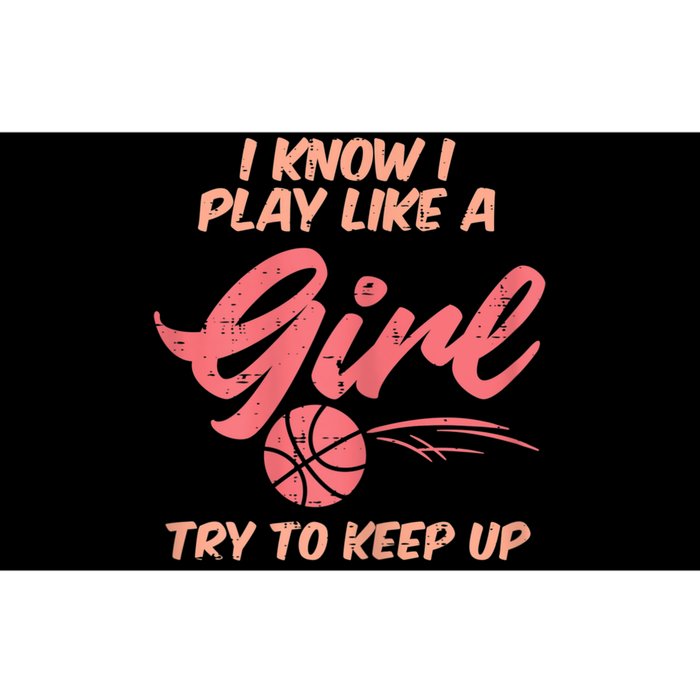 I PLay Like Basketball Cute Player Baller Bumper Sticker