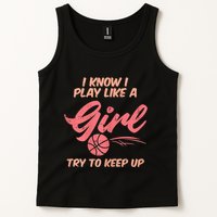 I PLay Like Basketball Cute Player Baller Tank Top
