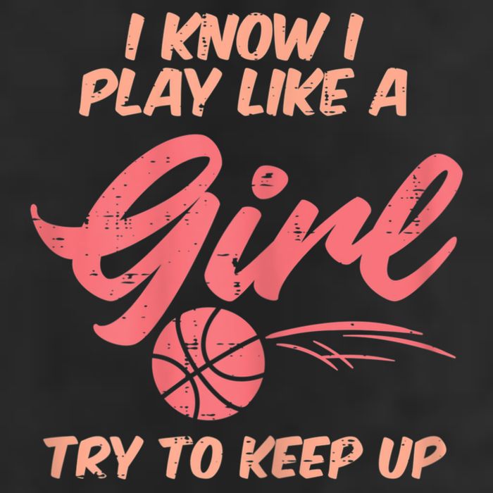 I PLay Like Basketball Cute Player Baller Golf Towel