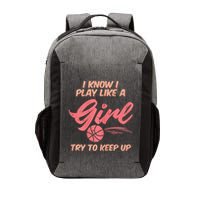 I PLay Like Basketball Cute Player Baller Vector Backpack