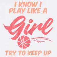 I PLay Like Basketball Cute Player Baller Garment-Dyed Sweatshirt