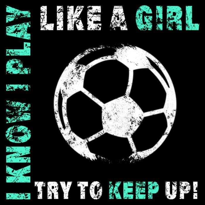 I Play Like A Girl Cool Soccer Player Girls Cool Gift Doggie Tank