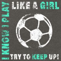 I Play Like A Girl Cool Soccer Player Girls Cool Gift Cotton Canvas Backpack