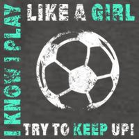 I Play Like A Girl Cool Soccer Player Girls Cool Gift Vector Backpack
