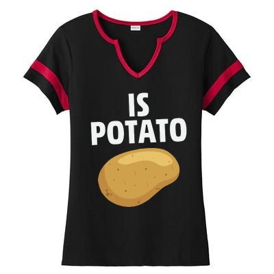 Is Potato Late Show Funny Colbert Ladies Halftime Notch Neck Tee