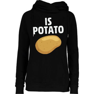 Is Potato Late Show Funny Colbert Womens Funnel Neck Pullover Hood