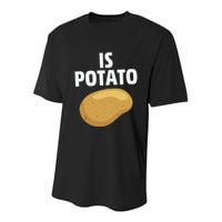 Is Potato Late Show Funny Colbert Youth Performance Sprint T-Shirt