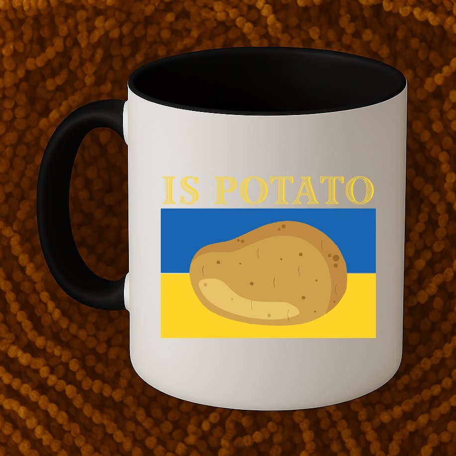 Is Potato Late Show Funny Ukraine Colbert Mug