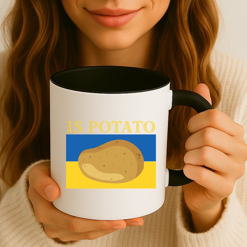 Is Potato Late Show Funny Ukraine Colbert Mug