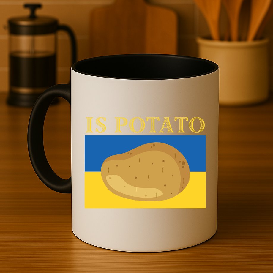 Is Potato Late Show Funny Ukraine Colbert Mug