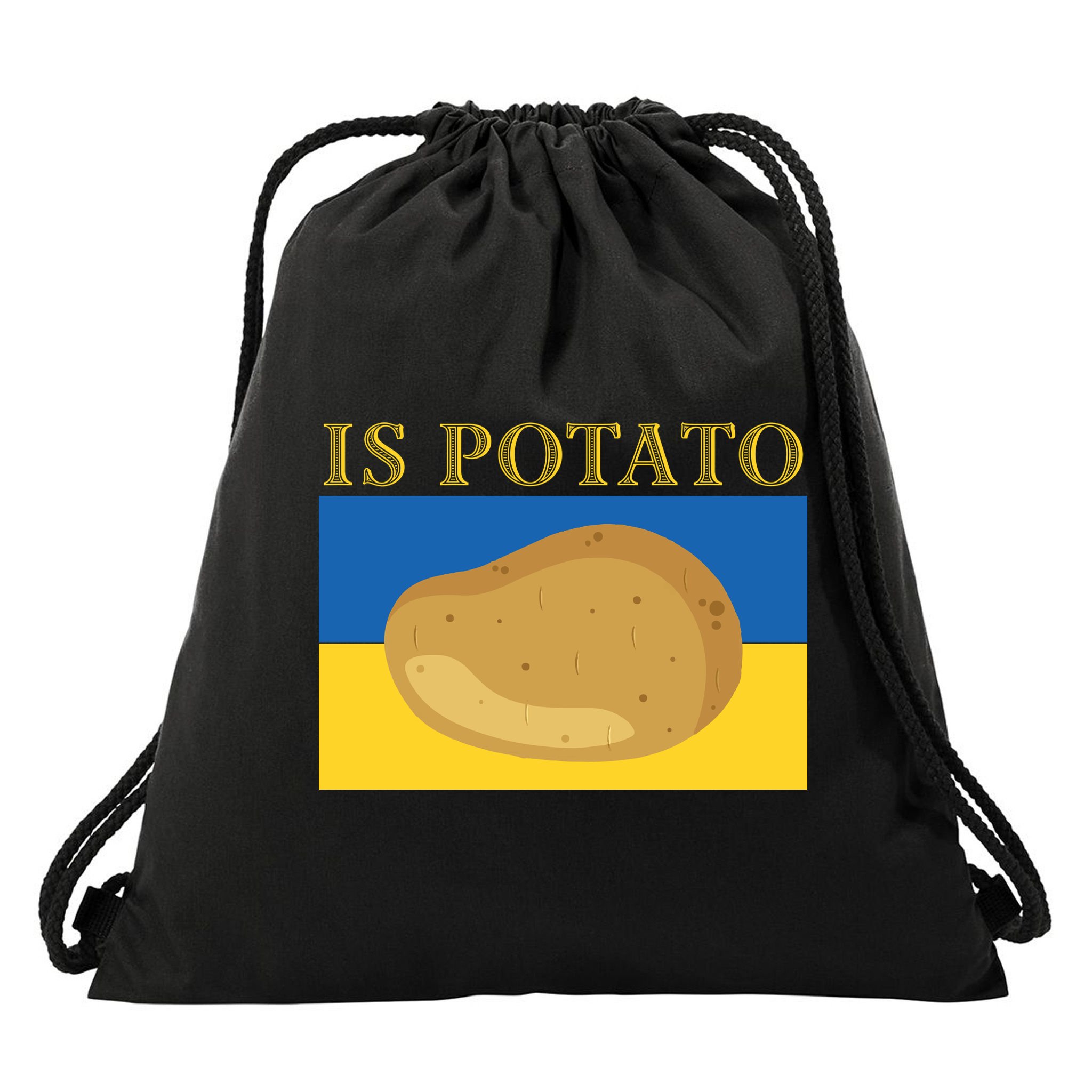 Is Potato Late Show Funny Ukraine Colbert Drawstring Bag