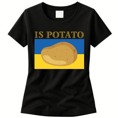 Is Potato Late Show Funny Ukraine Colbert Womens T-Shirt