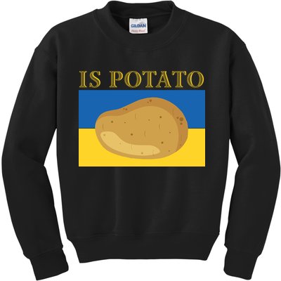 Is Potato Late Show Funny Ukraine Colbert Kids Sweatshirt