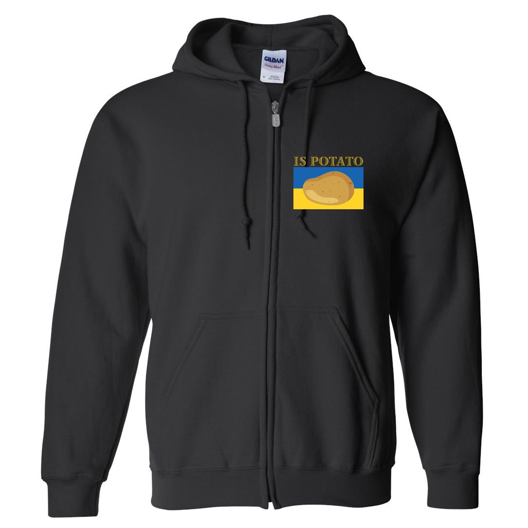Is Potato Late Show Funny Ukraine Colbert Full Zip Hoodie