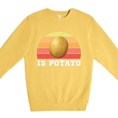 Is Potato Late Show Retro Vintage Colbert Premium Crewneck Sweatshirt