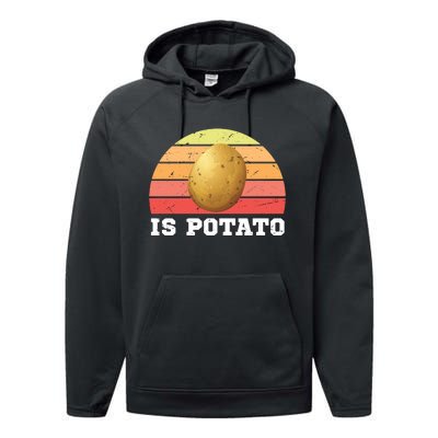 Is Potato Late Show Retro Vintage Colbert Performance Fleece Hoodie