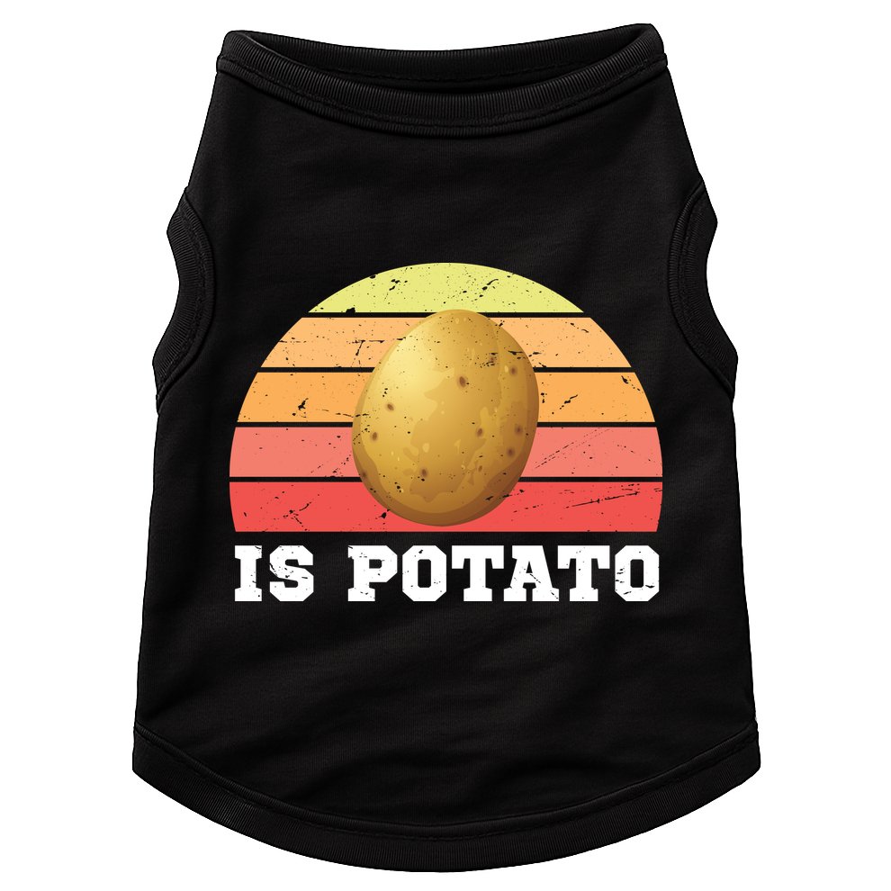 Is Potato Late Show Retro Vintage Colbert Doggie Tank