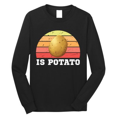 Is Potato Late Show Retro Vintage Colbert Long Sleeve Shirt